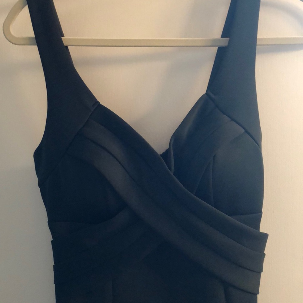 Formal hunter green dress! Thigh High Slit!